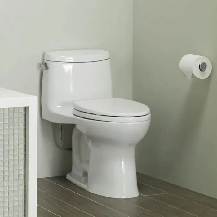 یک نمونه توالت فرنگی با نشیمن بیضی شکل 125634165